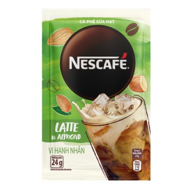 Gói Cà phê hòa tan NESCAFÉ Latte Sữa Hạt Vị Hạnh Nhân (24g)