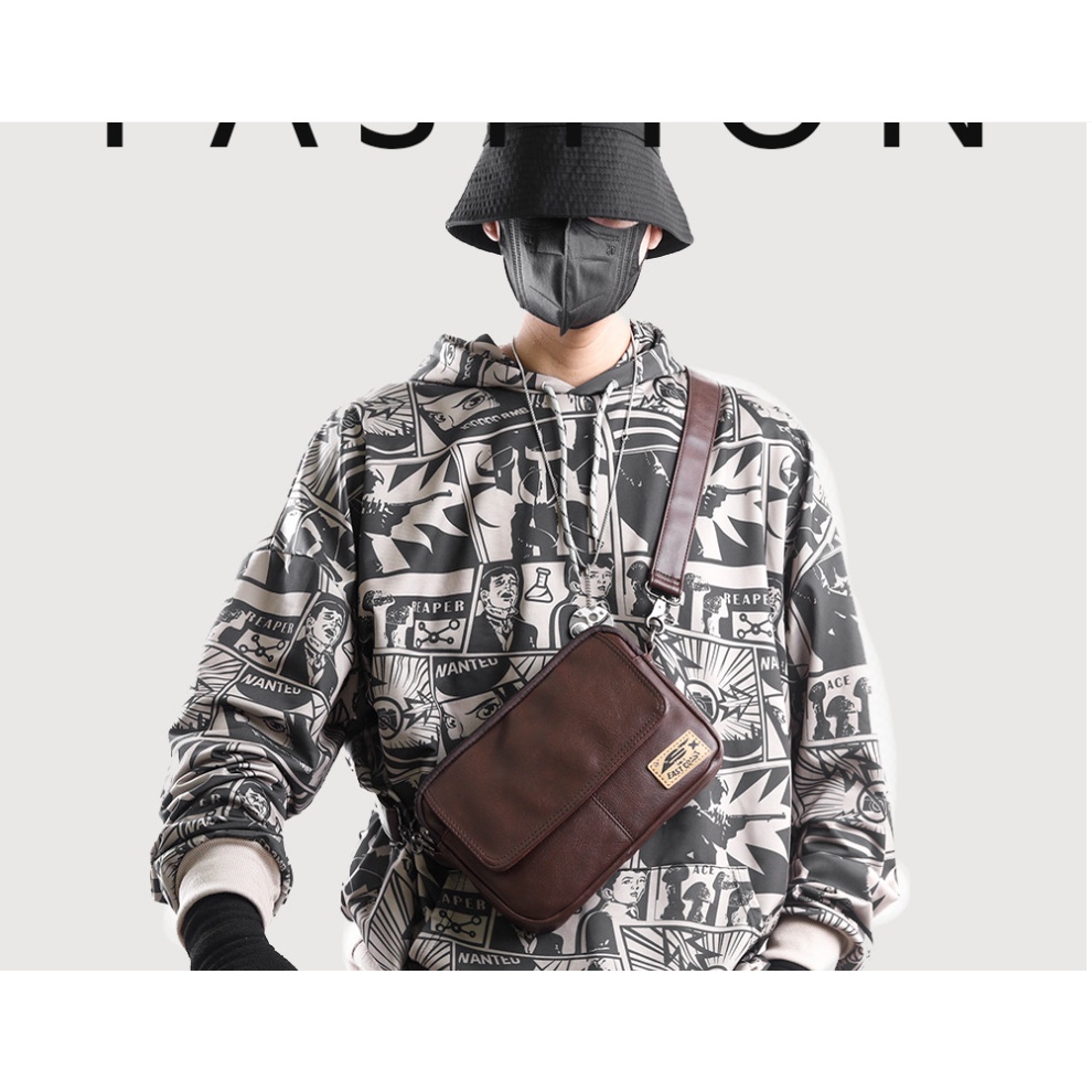 Túi đeo chéo nam đa năng cao cấp phong cách mới