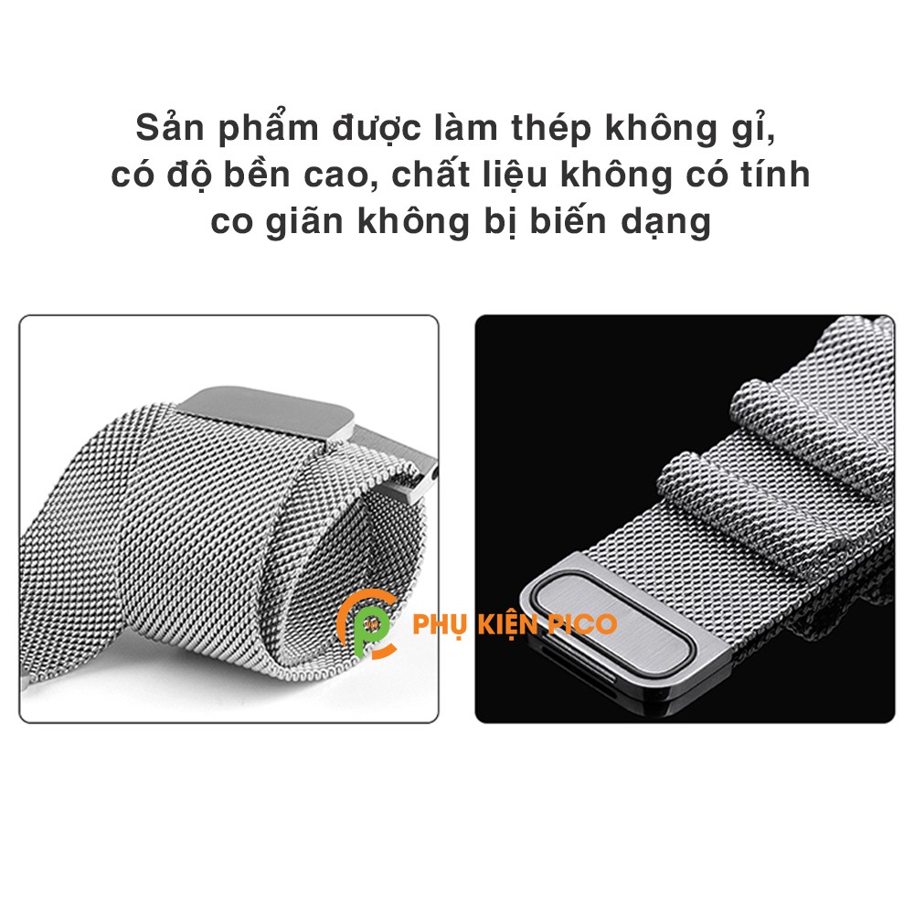 Dây đồng hồ Samsung Galaxy Watch 3 Milanese Loop 22mm bằng thép không gỉ có khóa nam châm – Dây thép Milanese Loop