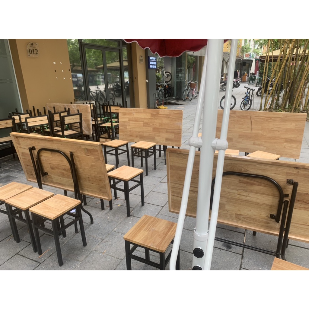 Bàn ăn kt 60*120 cao 75cm gỗ cao su cực xịn