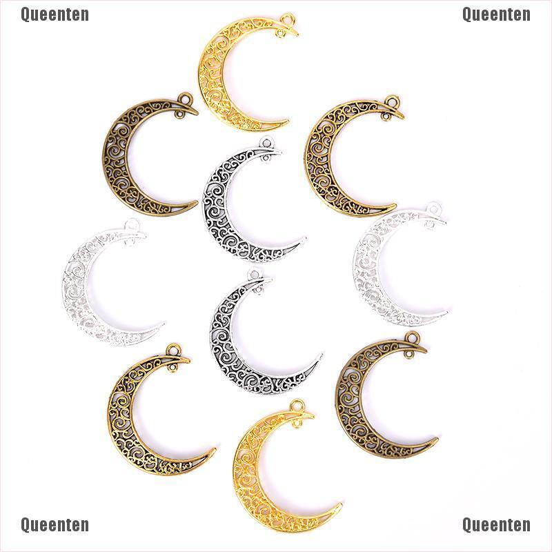 Bộ 10 mặt dây chuyền hình mặt trăng bằng hợp kim phong cách cổ điển