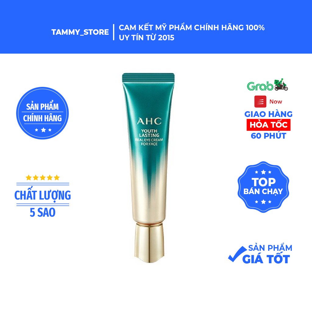[Mẫu 2021] Kem Dưỡng Da Mắt AHC Ageless Real Eye Cream For Face Season 7