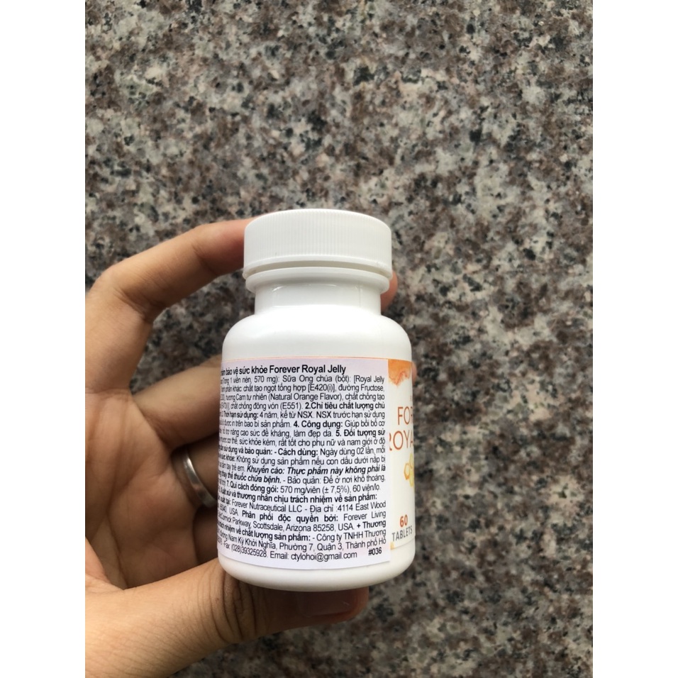 Sữa Ong Chúa Forever Royal Jelly 036FLP 60 viên