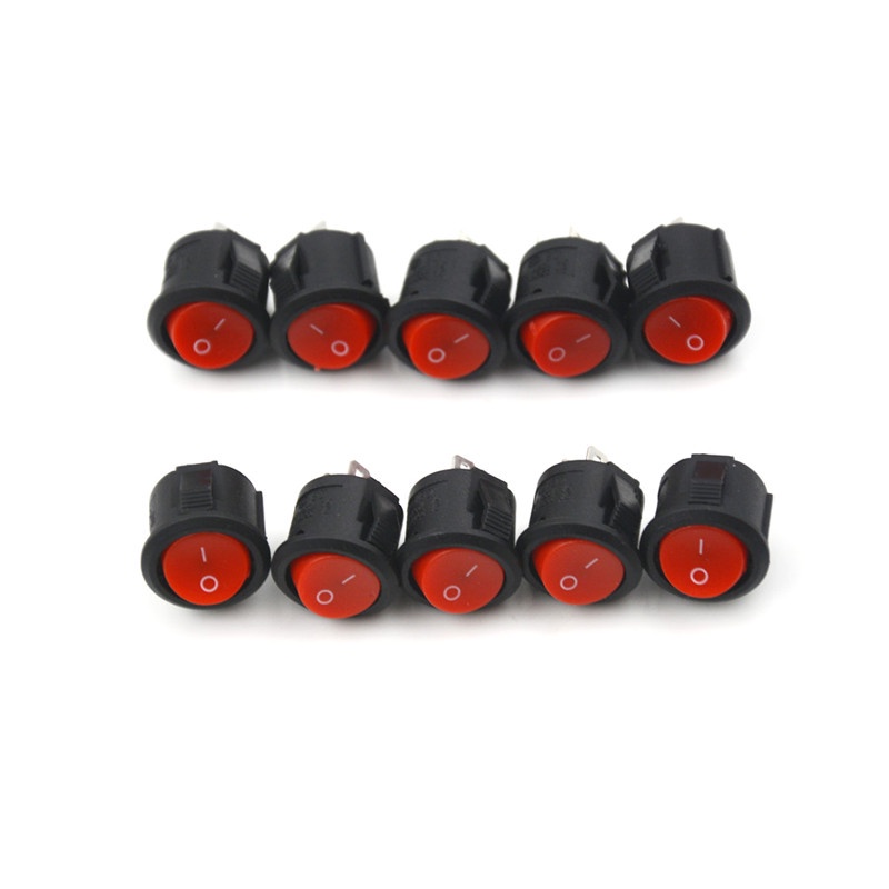 Bộ 10 Công Tắc On / Off Đường Kính 16mm 2 3A / 250V Chuyên Dụng