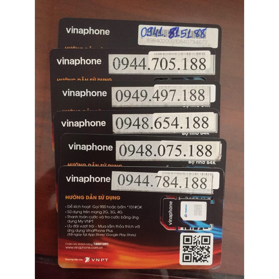 Sim vina số đẹp( tam cô, số cặp, số tiến,...)