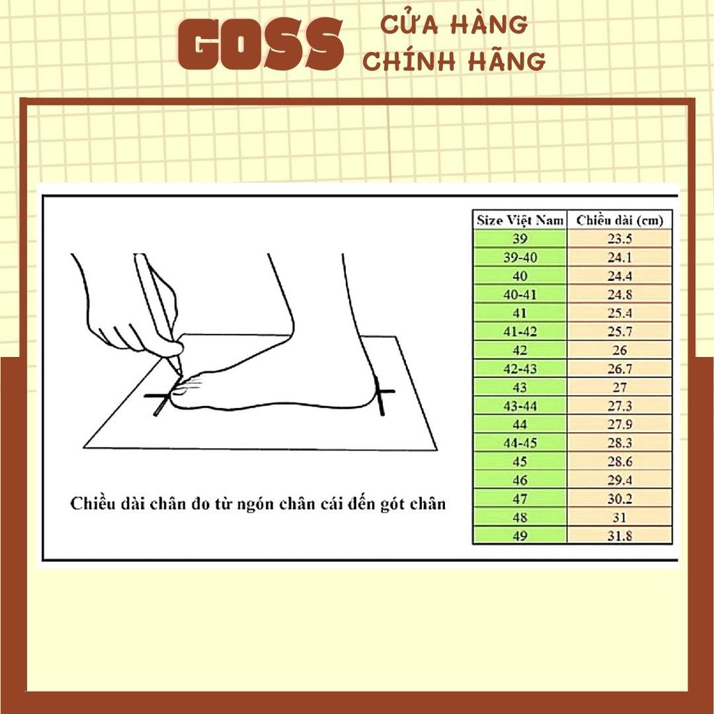 Giày hè nam GOSS 1208 HL màu nâu da bò đục lỗ