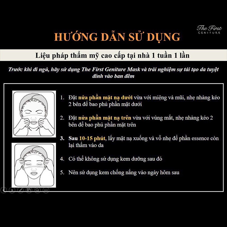 Mặt Nạ Tinh Chất Vàng Tái Sinh Da Ohui The First Geniture Ampoule Mask 40ml - Giúp Làn Da Ẩm Mịn Tức Thì, Ngừa Lão Hóa