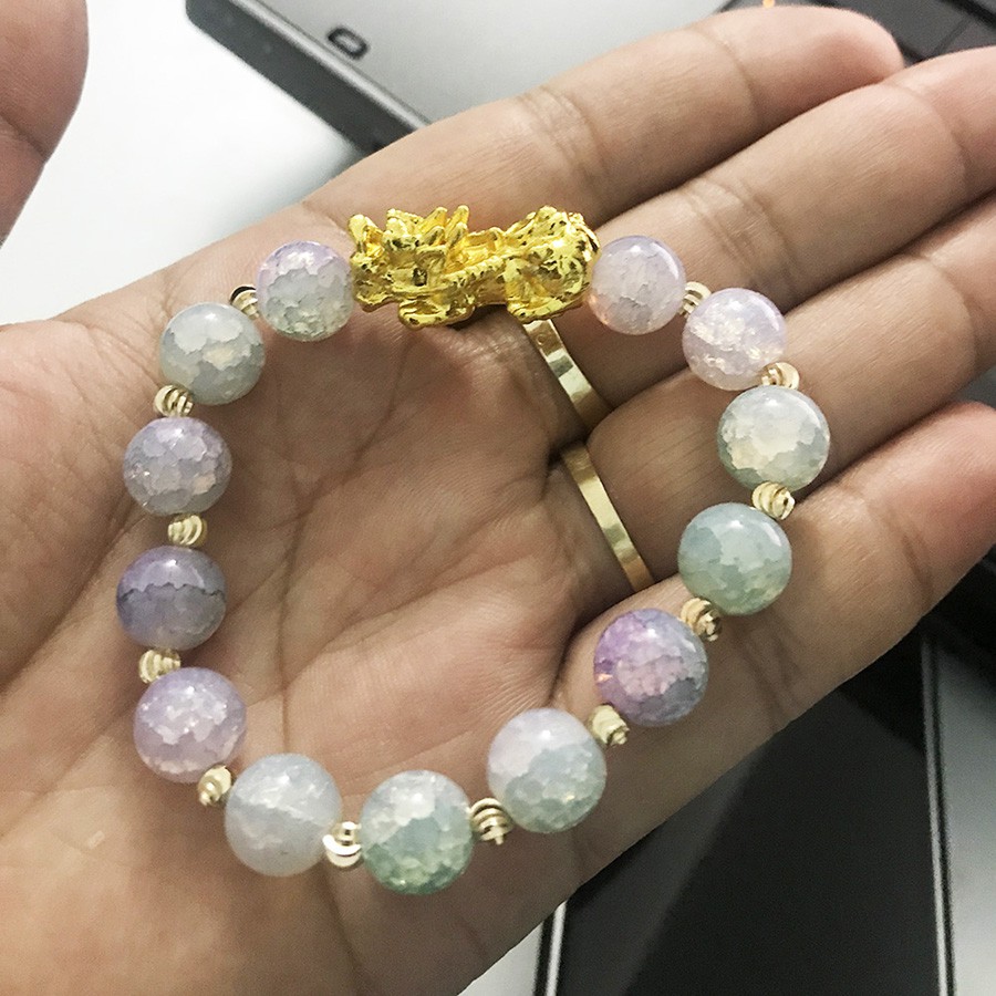 VÒng tay nam nữ VT06 phong thủy thời trang, vòng đeo tay nam KT hạt 10ly