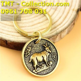 Mặt Đồng Xu Đồng Hình Con Dê-SP002437