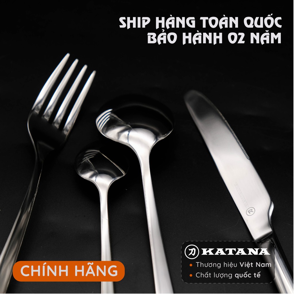 Set 16 món DAO DĨA ăn bít tết, steak KATANA INOX 304 cao cấp, sang trọng - KATA140