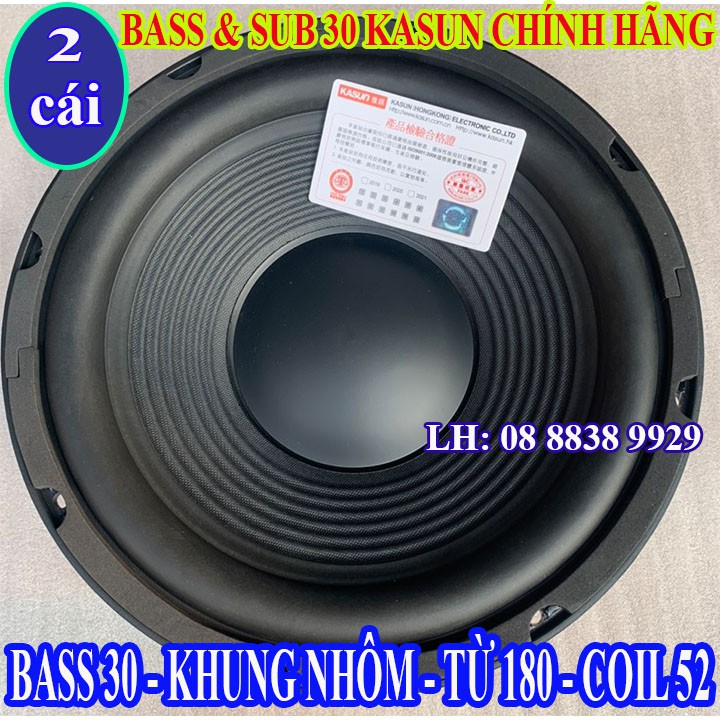 2 LOA BASS 30 KASUN CHÍNH HÃNG NHẬP KHẨU CAO CẤP - GIÁ 1 ĐÔI