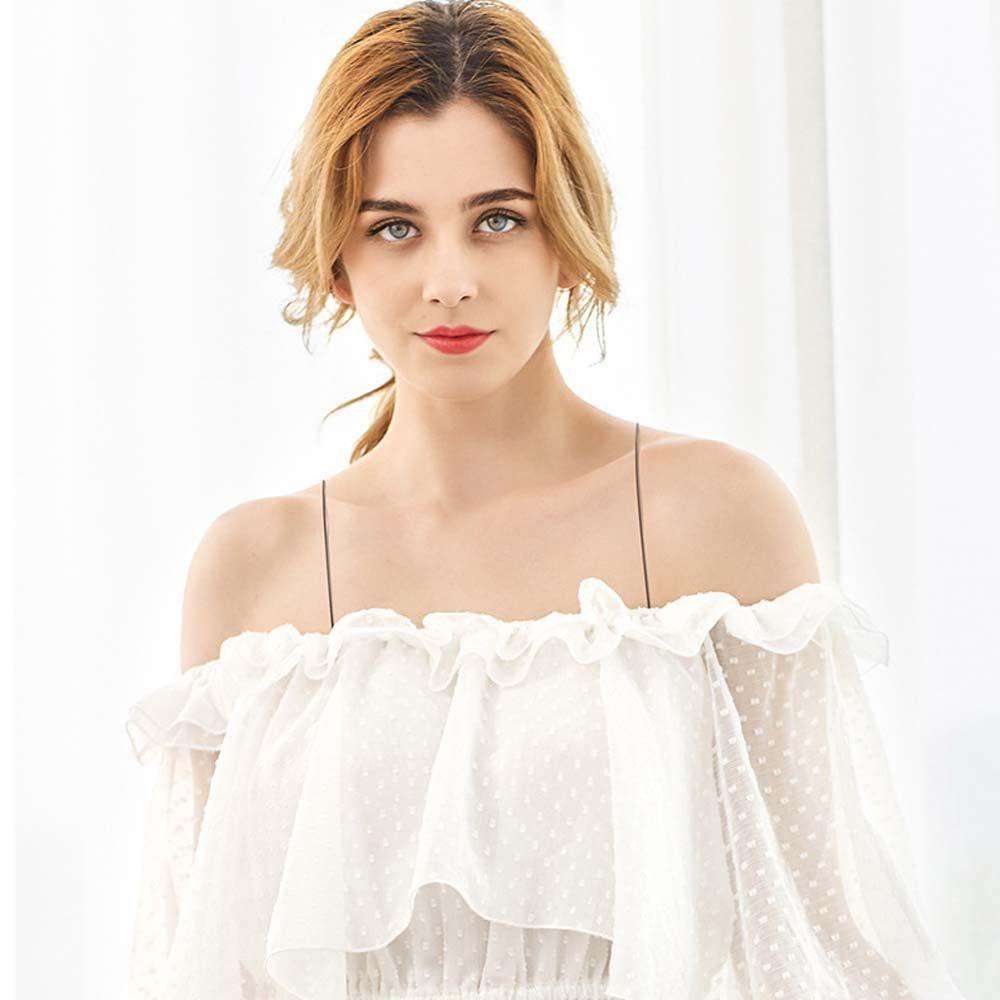 Dây Áo Ngực Co Giãn Trong Suốt Lấp Lánh Dễ Phối Đồ Có Thể Điều Chỉnh Cho Nữ