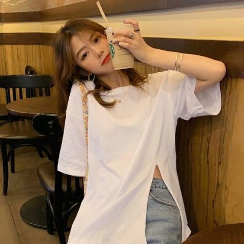 Áo Thun Nữ Tay Lỡ Xẻ Tà Sexy