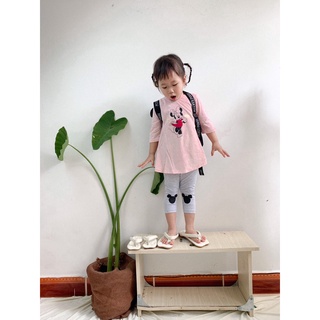 Bộ bé gái cotton tay lỡ Disney, đồ bộ mặc nhà cho bé gái, đồ bộ đi chơi bé gái
