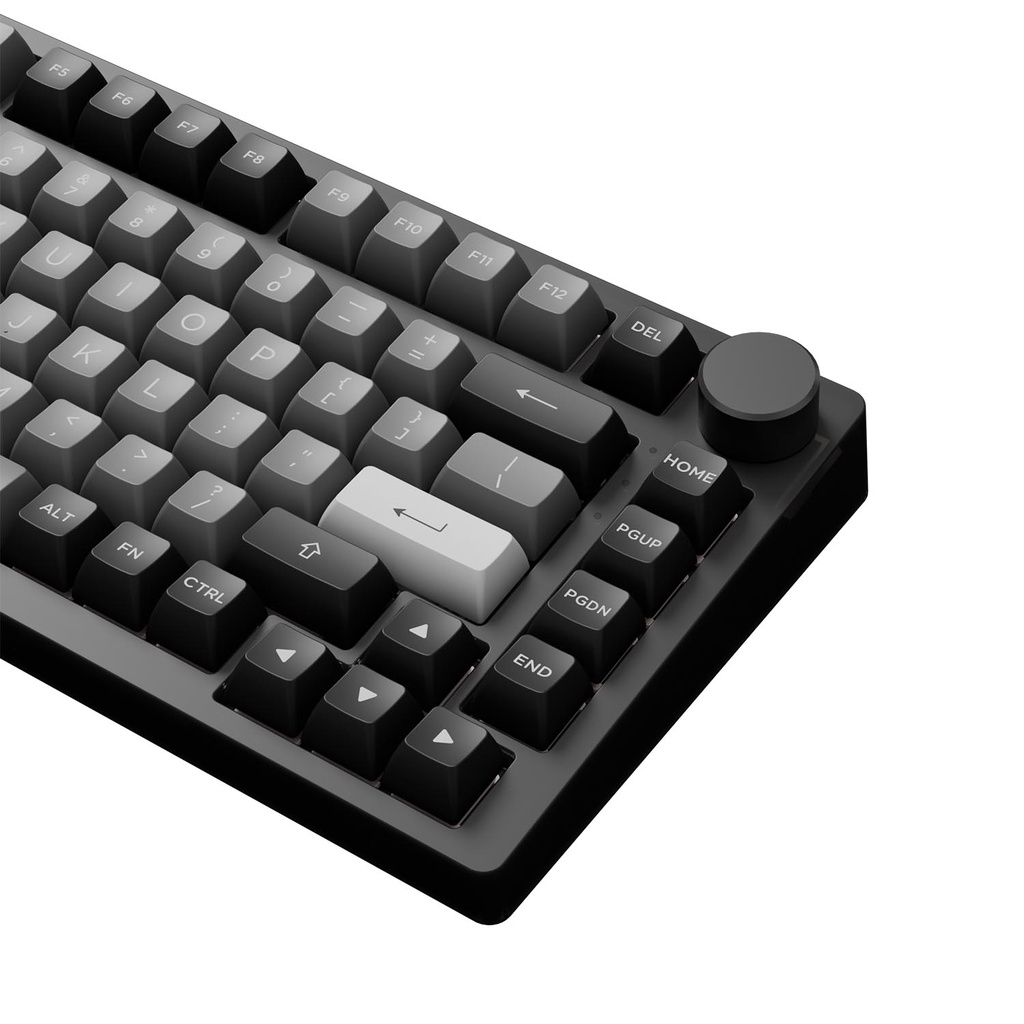 Bàn phím AKKO PC75B Plus Black & Silver (Bluetooth 5.0 / Wireless 2.4Ghz / Hotswap / Foam tiêu âm / AKKO CS Jelly switch