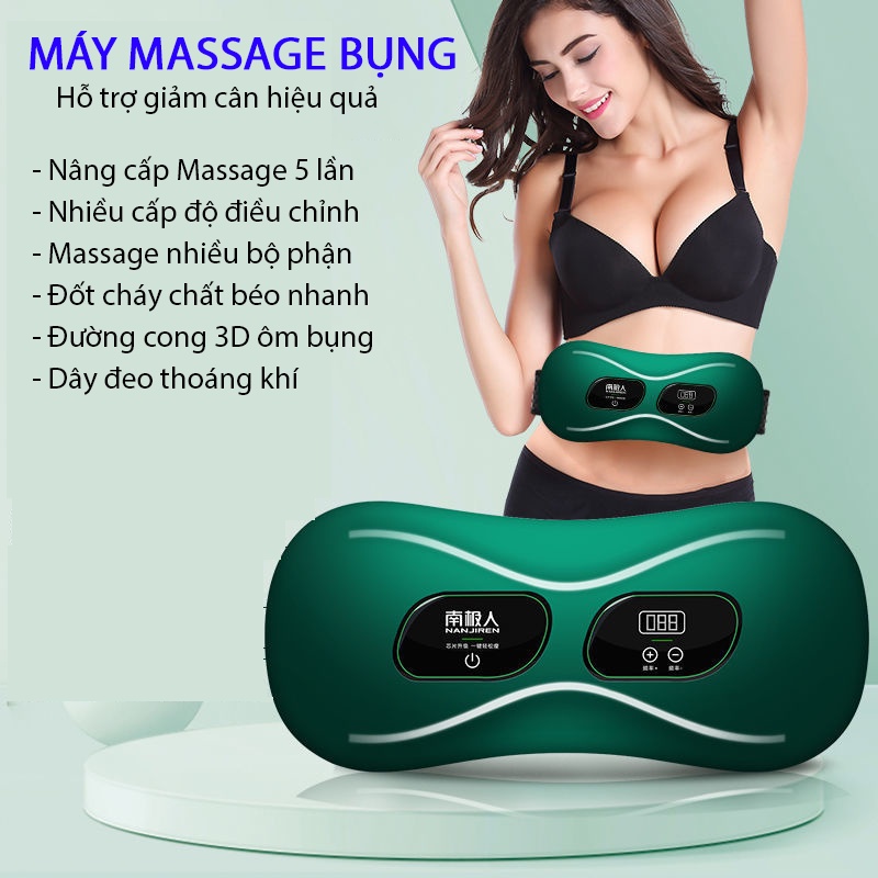 Đai Massage Giảm Mỡ Bụng - Hỗ Trợ Giảm Cân Hiệu Quả - Công Nghệ Vật Lý Trị Liệu Giúp Dáng Thon Gọn Loại Bỏ Nhanh Đau Mỏi