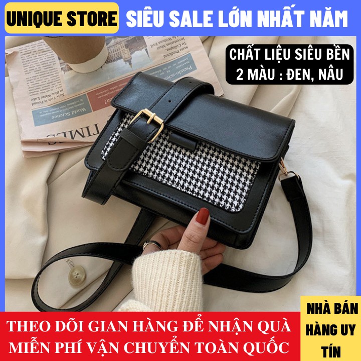 Túi xách nữ đeo chéo phối màu vintage siêu đẹp chất liệu bền bỉ phong cách Hàn Quốc | WebRaoVat - webraovat.net.vn