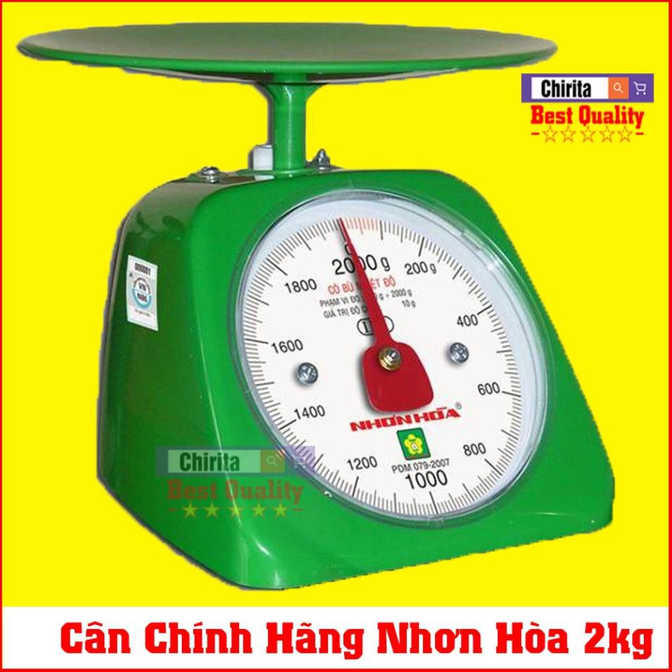 Cân Đồng Hồ Nhơn Hòa Nhựa 2Kg, Hàng Chất Lượng, CDHN2