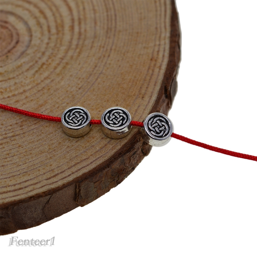 Set 100 hạt xỏ lỗ hình tròn dùng làm trang sức thủ công