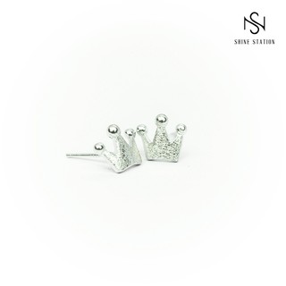 BÔNG TAI BẠC HÌNH VƯƠNG MIỆN KIỂU CLASSIC - TẶNG KÈM HỘP ĐỰNG TRANG SỨC [ẢNH THẬT SHOP CHỤP]