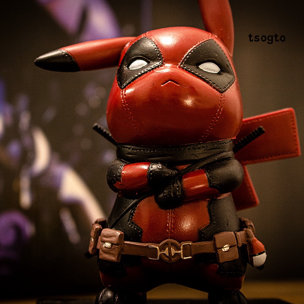 Mô Hình Đồ Chơi Nhân Vật Deadpool Pikachu Hoạt Hình Bằng Pvc