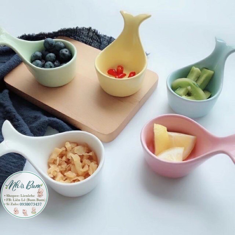 Bát sứ hình đuôi cá - Bát sứ ăn dặm kiểu Nhật