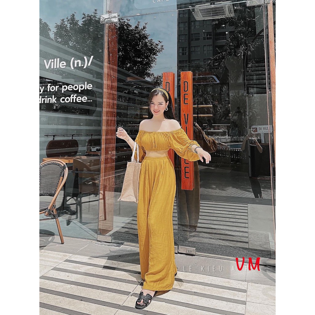 Set đồ nữ cá tính, set quần lửng áo sơ mi, áo quây, áo thun đi chơi sang chảnh mùa hè đẹp 8A00016 | BigBuy360 - bigbuy360.vn