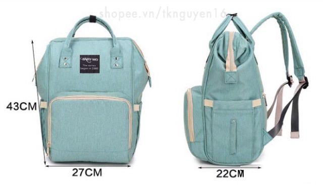 Balô bỉm sữa chính hảng sale còn 295