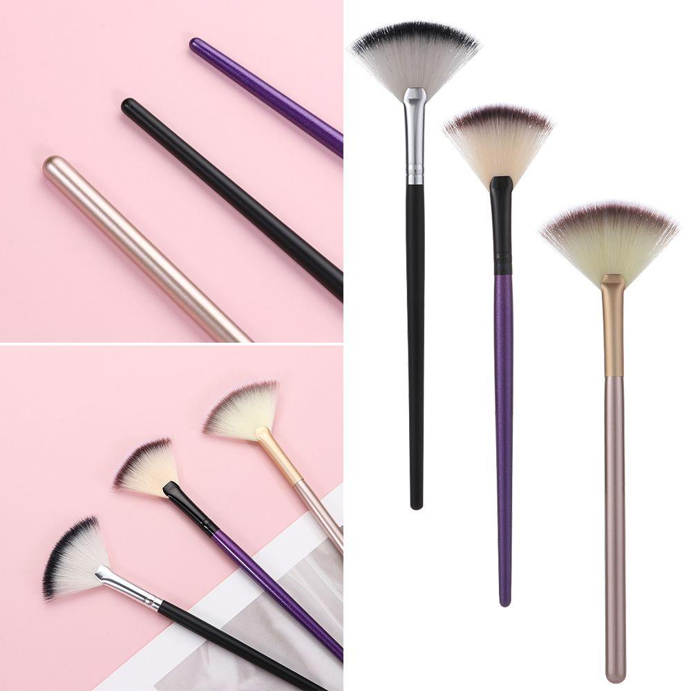 [Hàng mới về] Cọ quạt phủi phấn trang điểm mặt mềm mại chuyên nghiệp chất lượng cao