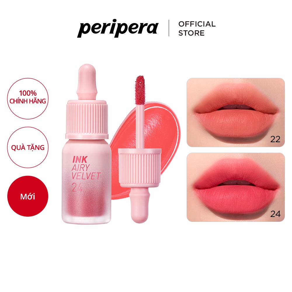 Son nhung Peripera 4g nhiều màu quyến rũ thịnh hành cho nữ