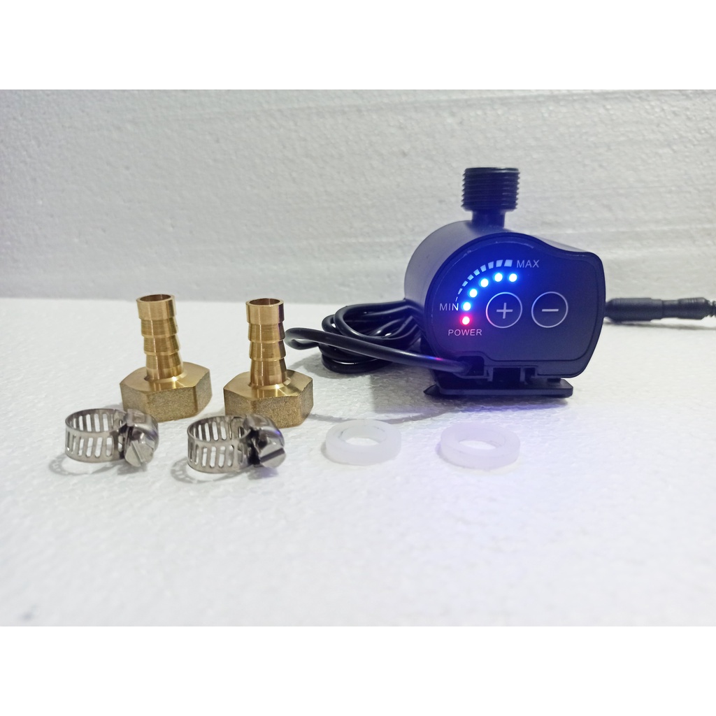 BƠM MINI 12V-15W  ĐIỀU CHỈNH ĐƯỢC LƯU LƯỢNG- phụ kiện thủy sinh - shopleo