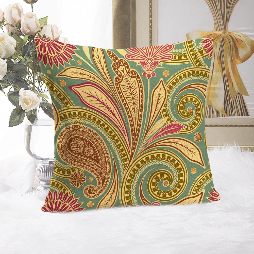 Vỏ Gối Cotton Lanh 45x45cm Phong Cách Bohemian Cổ Điển Trang Trí Nội Thất