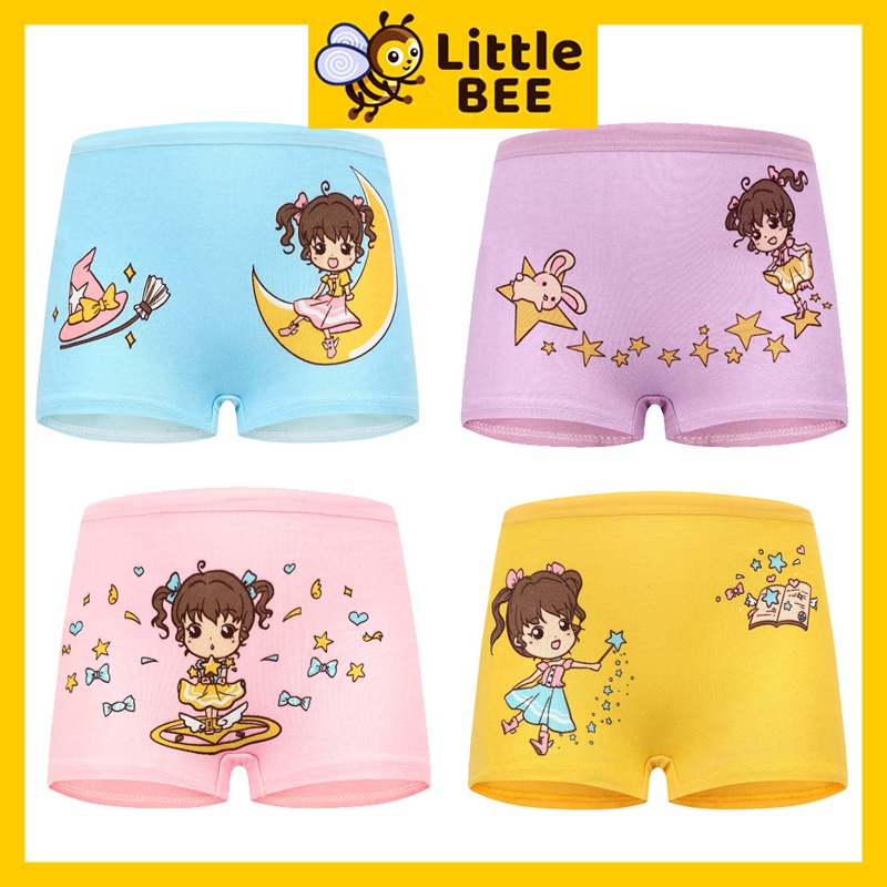 Quần chip bé gái, quần lót bé gái cotton siêu đáng yêu LITTLEBEE