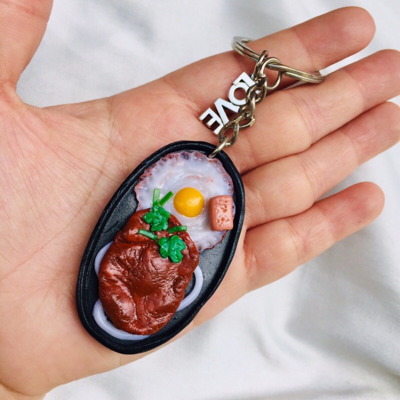 Móc khóa handmade Bò Bít Tết
