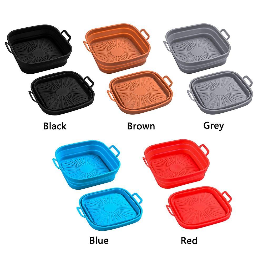 LEISURE Khay Nướng Bánh Bằng Silicone Hình Vuông Có Thể Tái Sử Dụng