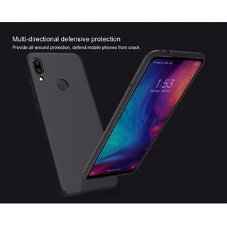 Ốp lưng Nillkin sần Xiaomi Redmi Note 7/ Note 7 Pro chính hãng - Tặng giá đỡ ( Đen )