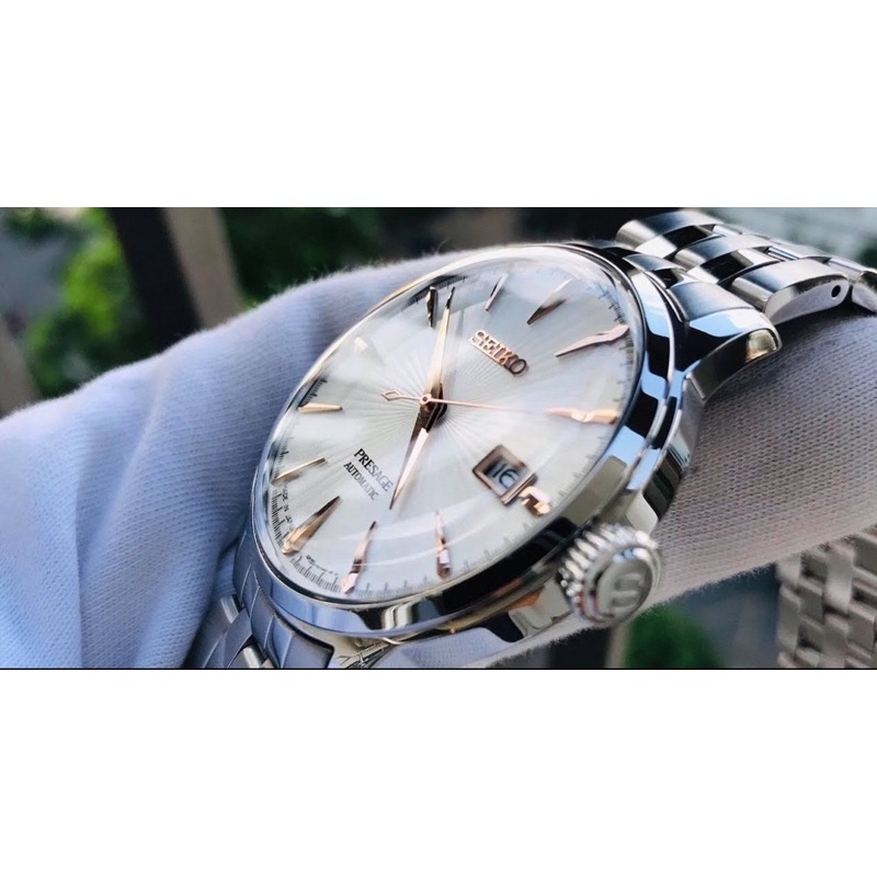ĐỒNG HỒ NAM CHÍNH HÃNG Seiko Presage Cocktail SRPB47J1 Với mặt dial chải tia tuyệt đẹp