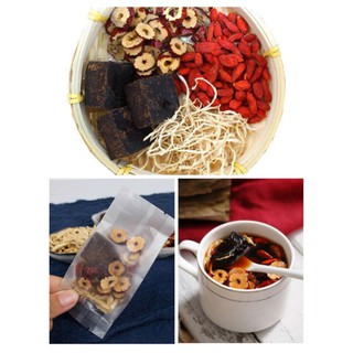 Trà nguyệt san trà gừng đường nâu táo đỏ kỷ tử