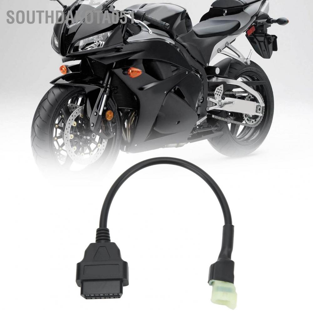 Southdakota051 Bộ chuyển đổi chẩn đoán OBD2 16pin sang 4pin Cáp kết nối máy quét mã OBD Hỗ trợ K Line cho xe