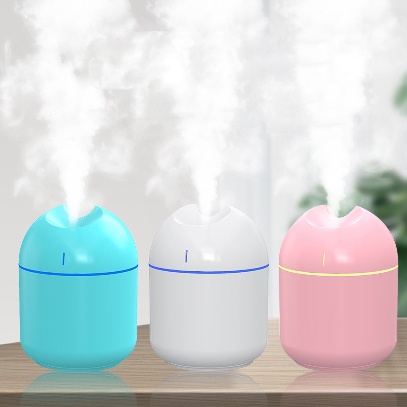 Máy khuếch tán tinh dầu Fnelse tạo độ ẩm mini sạc cổng USB có đèn led đổi 7 màu cho gia đình/văn phòng 220ml
