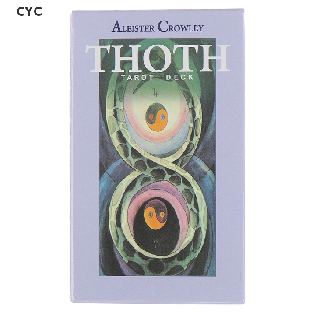 CYC 78 Cards Egyptian Myth Divination Aleister Crowley Thoth Tarot Pocket Guidebook CY