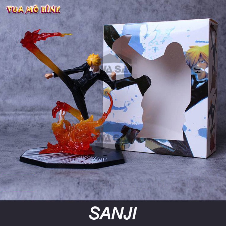 Mô hình One Piece - Figure One Piece Vinsmoke Sanji hàng cao cấp cao 16cm hiệu ứng chiến đấu đặc biệt