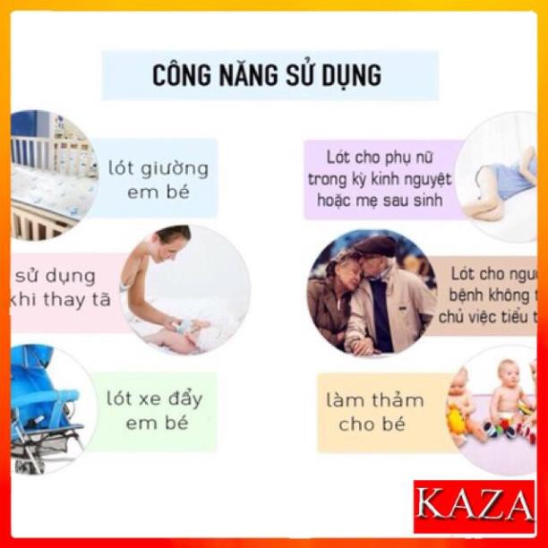 Tấm lót chống thấm bốn chiều, Miếng lót có hai màu Xanh và Hồng cho bé trai/gái cao cấp