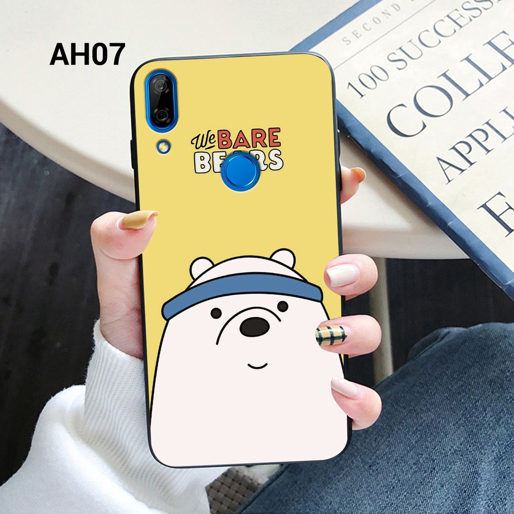 Ốp lưng Huawei Nova 3i - Nova 3e in hình gấu We bare bears siêu dễ thương