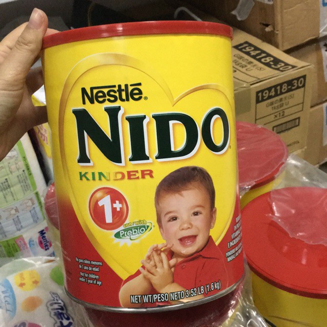 Sữa nido nắp đỏ 1,6kg Date 8/2021