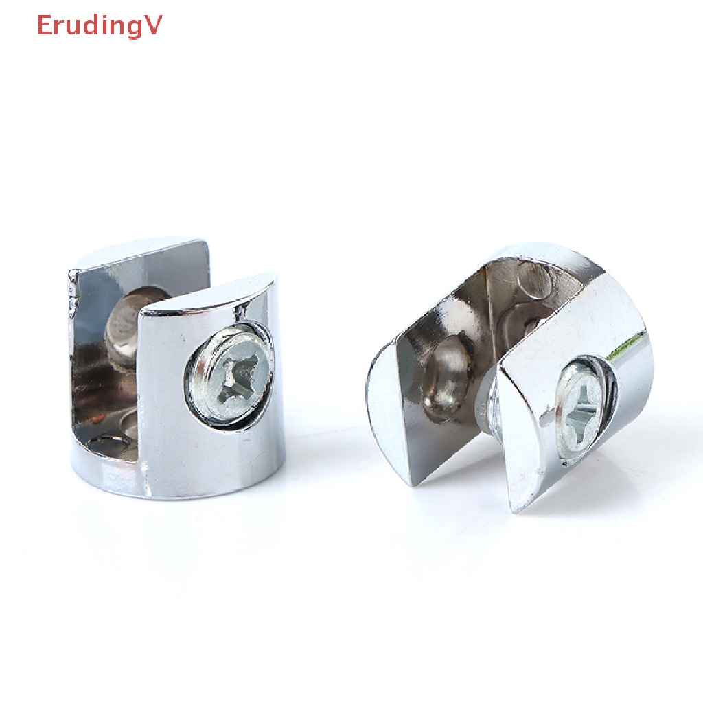 Bộ 4 Kẹp Kính Mạ Kẽm Cho Kẹp 8-10mm / 10-12mm