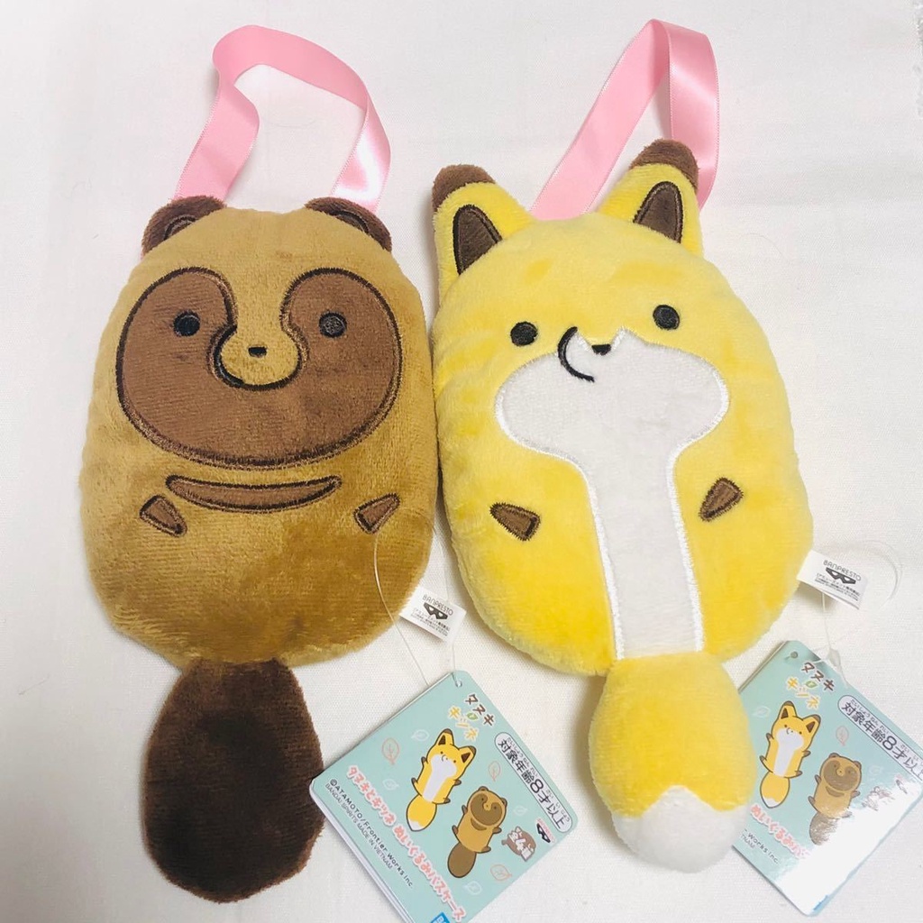 Túi đựng thẻ pass case Tanuki to Kitsune Cáo Chồn dễ thương mới nhất 2022 chính hãng Nhật Bản