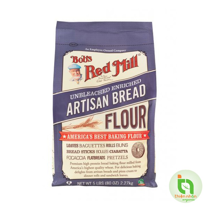 Bột làm bánh mì Artisan Bob's Red Mill 1.36kg &amp; 2.27kg - Artisan Bread Flour