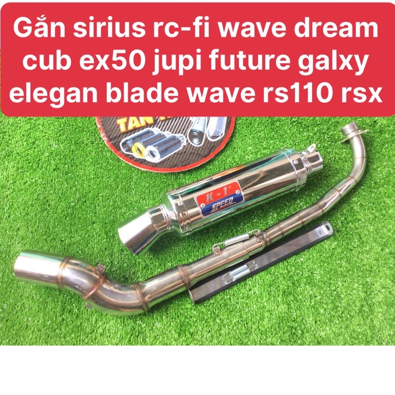 PÔ K1 KÈM CỔ INOX 2 KHÚC GẮN WAWE DREAM CUP SIRIUS EX WINNER SONIC...