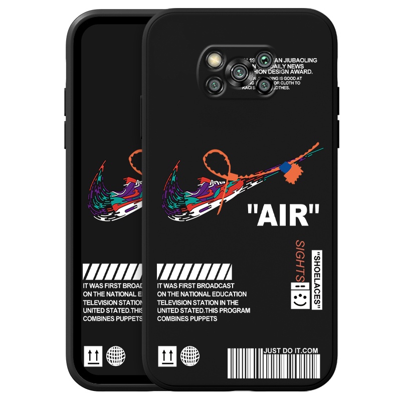 Ốp Điện Thoại Thời Trang Mới Cho Xiaomi Mi POCO X3 Pro 11 10t Pro NFC Pro F3 8 A2 Lite Pocophone 5G Phone Casing  Silicon Fashion Camera Lens Protector Full Cover simple Liquid silicone Cases